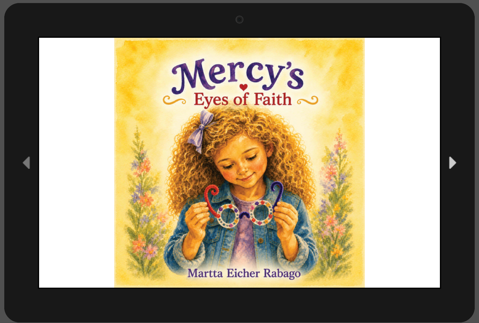 Mercy’s Eyes of Faith eBook shown on a tablet